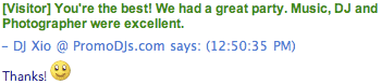 Miami DJ Customer Testimonial